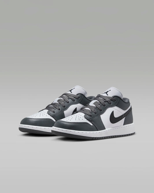 White Iron Grey And Black Easy On Air Jordan 1 Low