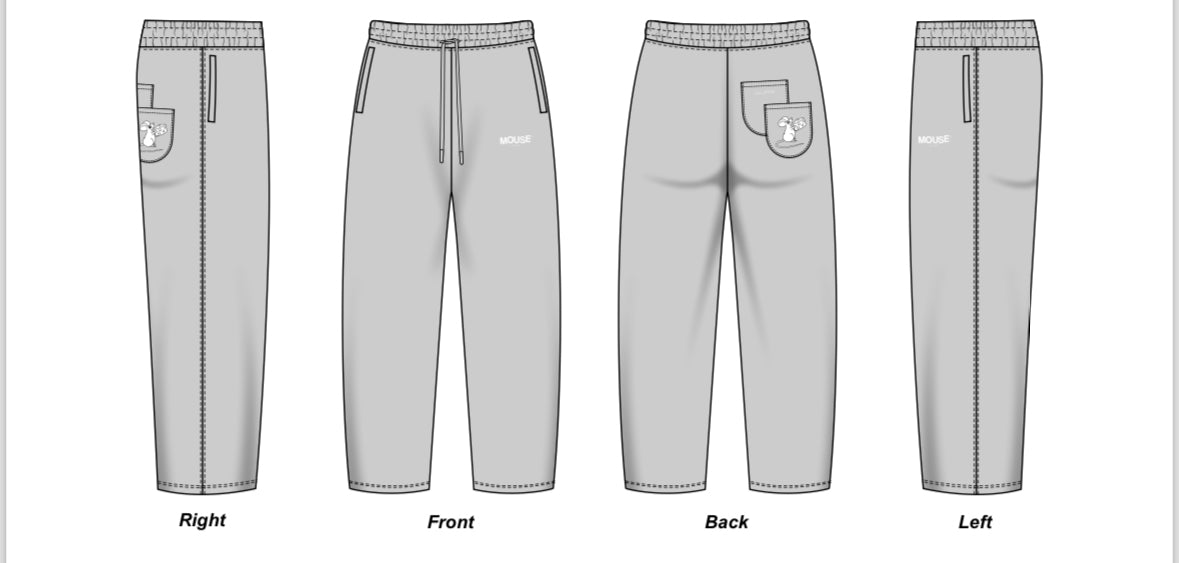 Ash Grey Mouse Core Sweatpants