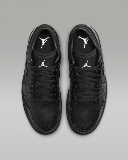 Black And White Metallic Air Jordan 1 Low SE